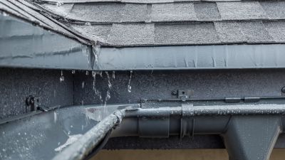 Clogged Gutter System